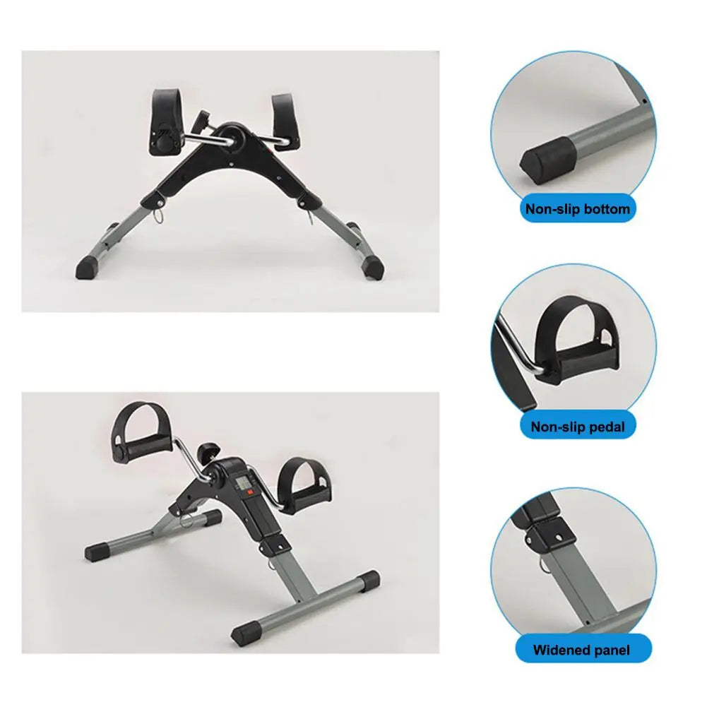 Exercise Bike Hand Leg Trainer with Adjustable Resistance and LCD