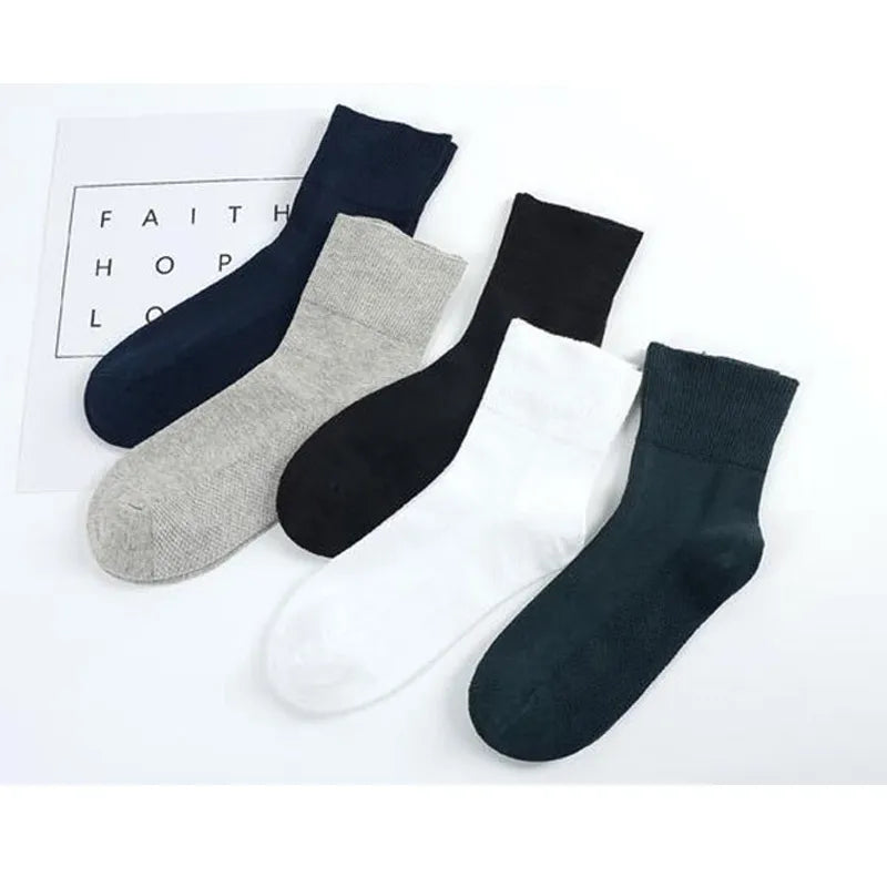 4 par/lote calcetines para diabéticos calcetines de boca sueltos no vinculantes para pacientes diabéticos hipertensos Material de algodón de bambú mujeres y hombres