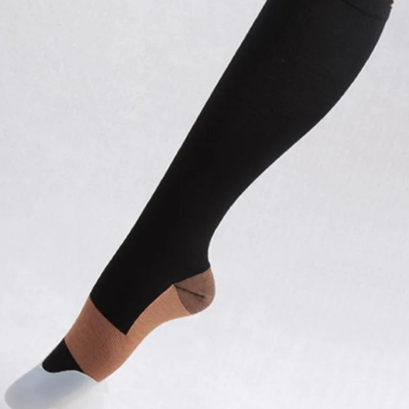 Calcetines de compresión antifatiga MADIMED, medias para venas varicosas, calcetines de compresión deportivos hasta la rodilla para correr, calcetines atléticos