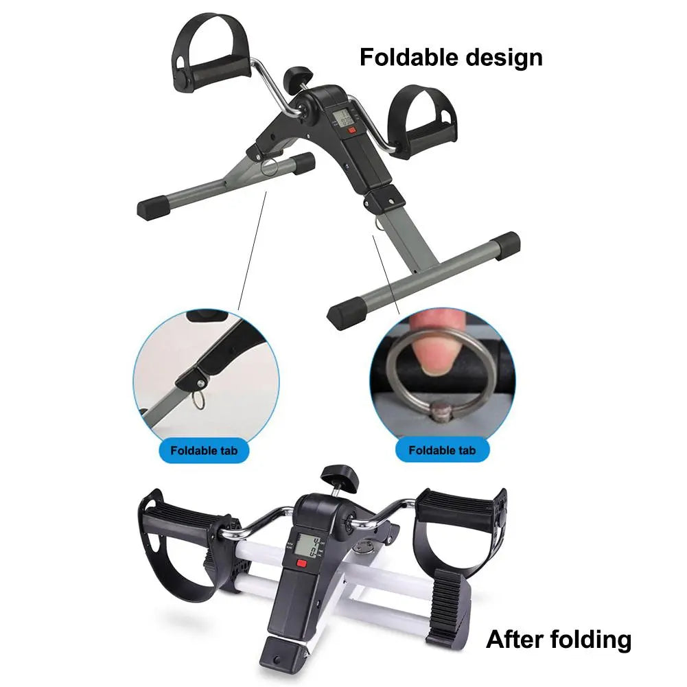 Exercise Bike Hand Leg Trainer with Adjustable Resistance and LCD