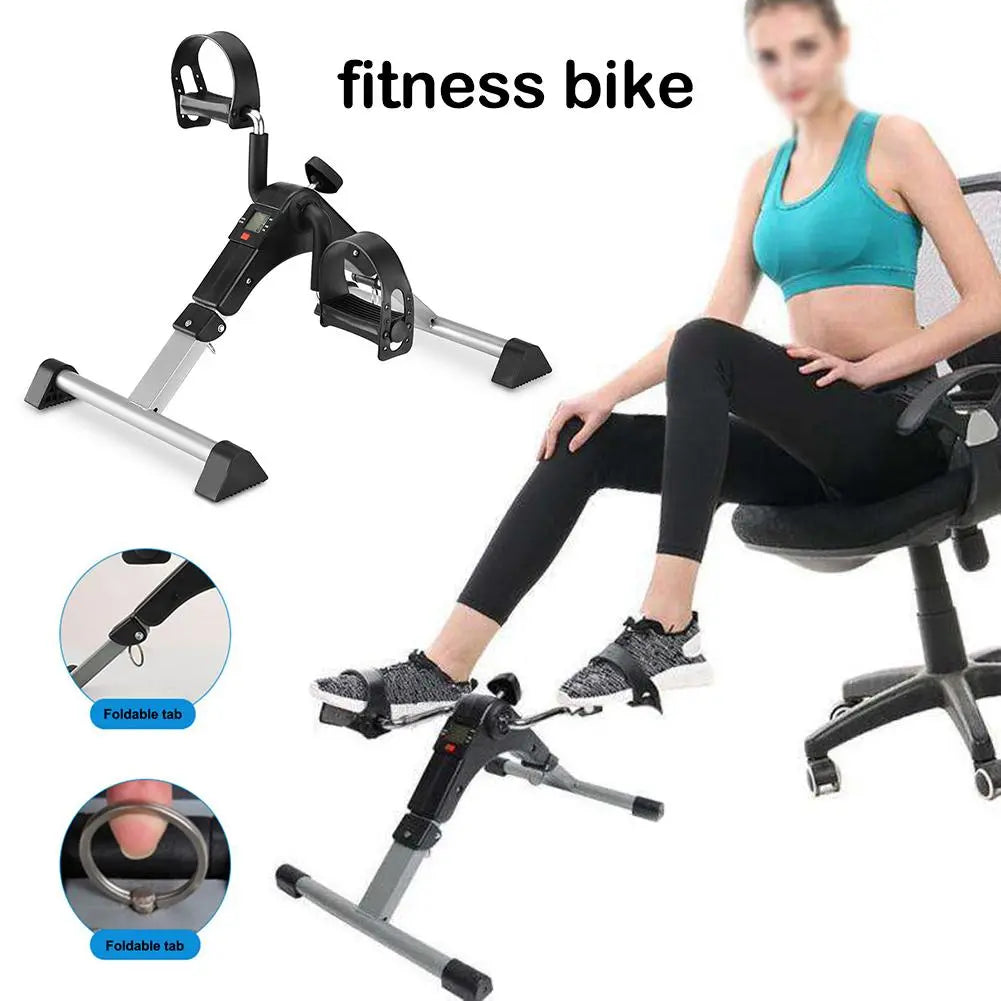 Exercise Bike Hand Leg Trainer with Adjustable Resistance and LCD