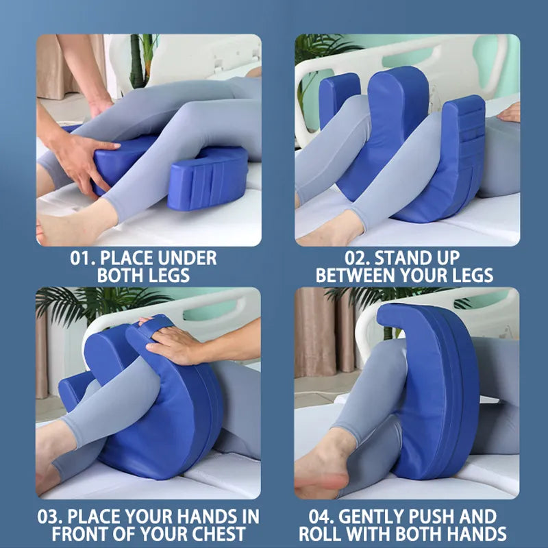 Cojín enrollable para pacientes postrados en cama, dispositivo de giro para personas mayores, asistente de enfermería para personas con discapacidad, antiescaras, fijable