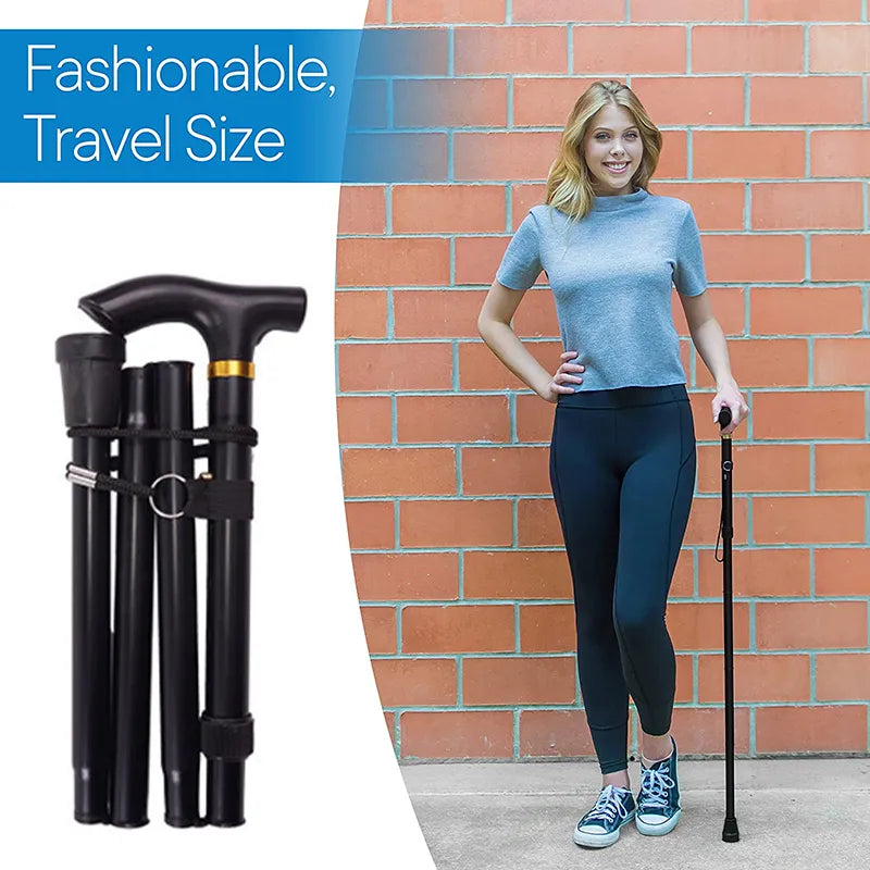 Multifunction Walking Stick Trekking Poles Telescopic Fold