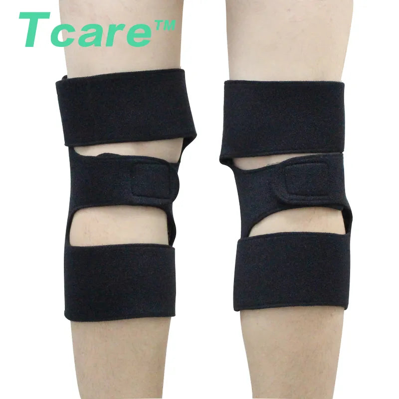 1 Pair Tourmaline Self-Heating Knee Leggings Brace Support with magnetic therapy.